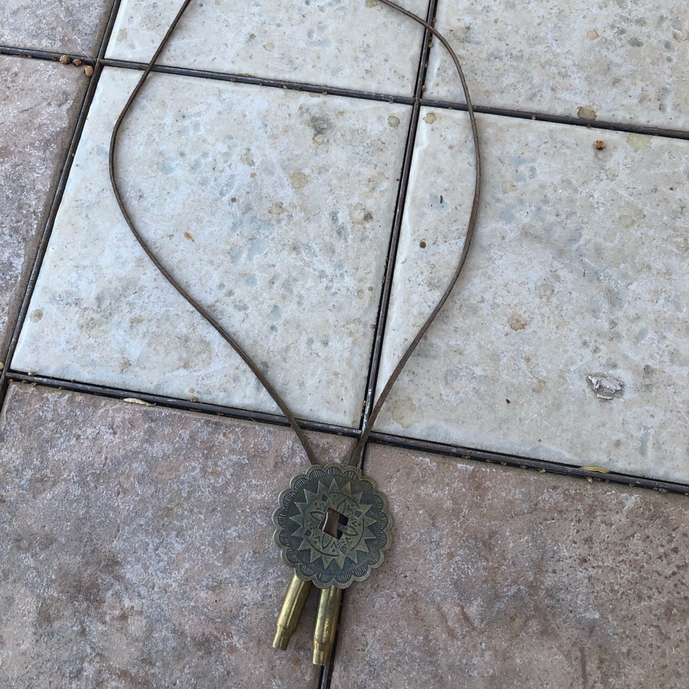Bullet Casing Bolo Necklace